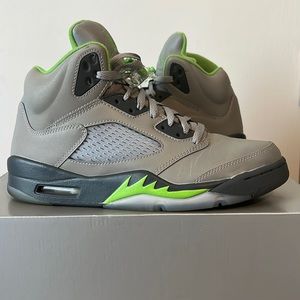 jordan 5s green beans